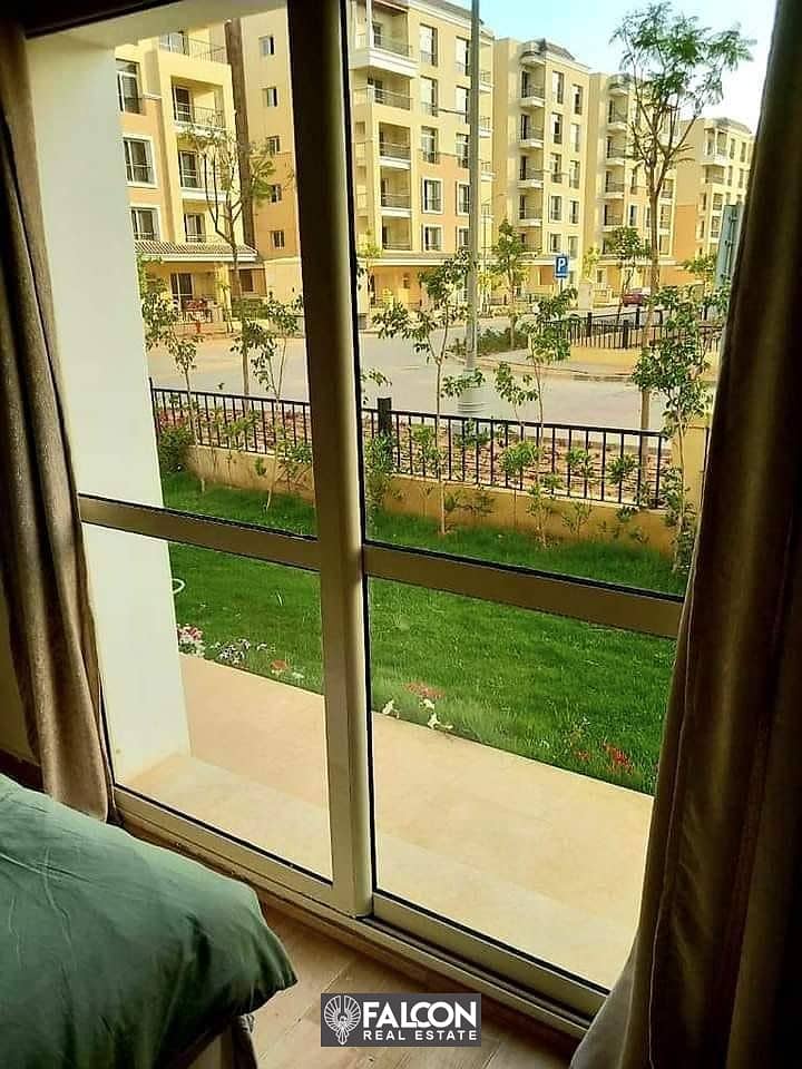 For sale, an apartment with a garden in Sarai Compound, next to Madinaty, in the heart of New Cairo, cash discount (up to 42%) 3