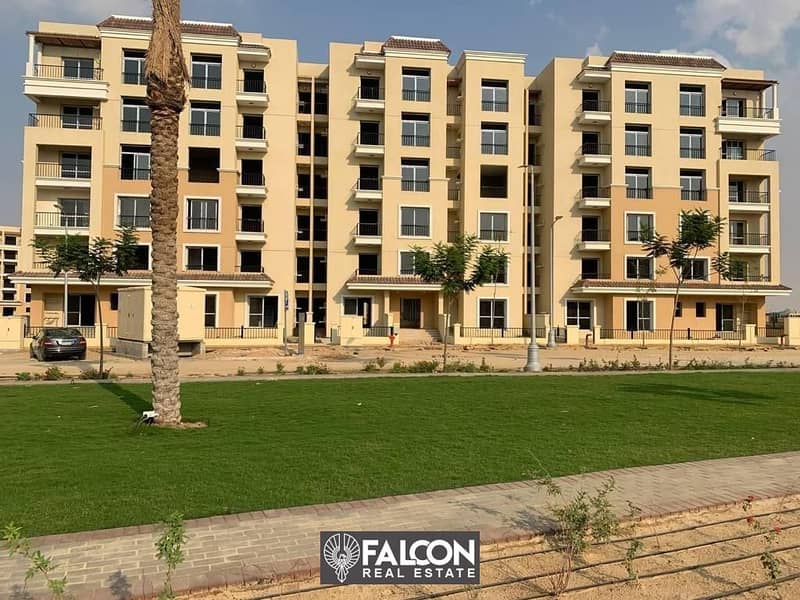 For sale, an apartment with a garden in Sarai Compound, next to Madinaty, in the heart of New Cairo, cash discount (up to 42%) 9