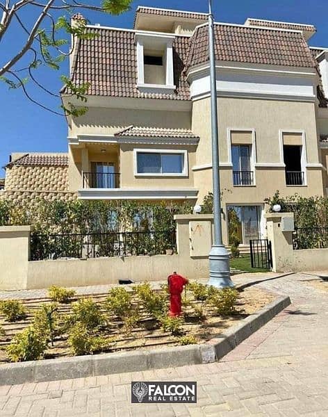 للبيع فيلا S villa ( بخصم للكاش يصل الي 42% ) + تقسيط بلوكيشن مميز في القاهره الجديده بكمبوند سراي SARIA 4