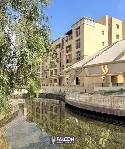 Apartment for sale in a garden (with a cash discount of up to 42%) + installments in New Cairo in the Sarai Compound next to Madinaty 2