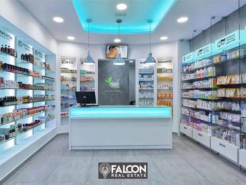 For sale, a pharmacy, immediate delivery, in Nasr City, next to City Stars Mall (the best location), in installments 2