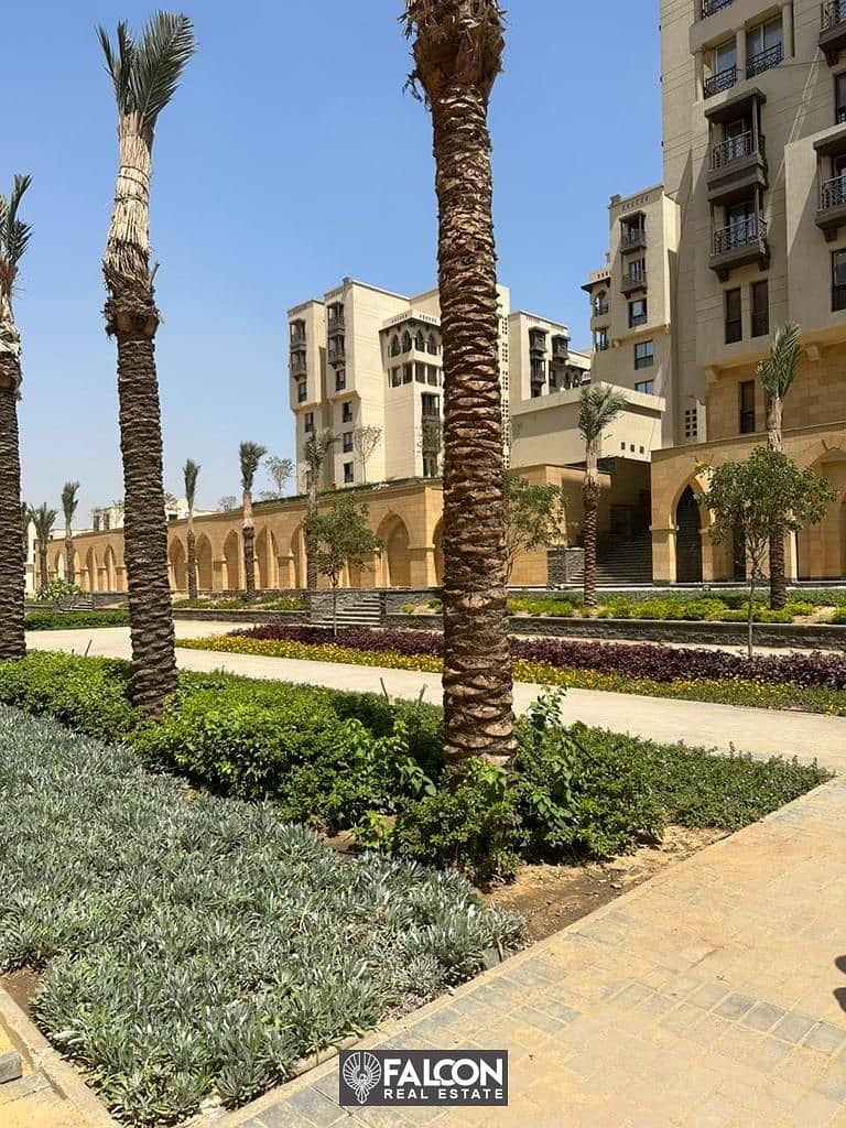 Double View Apartment 3 rooms ready for delivery for sale in Al-Fostat Compound fully finished directly on Salah Salem Road 2