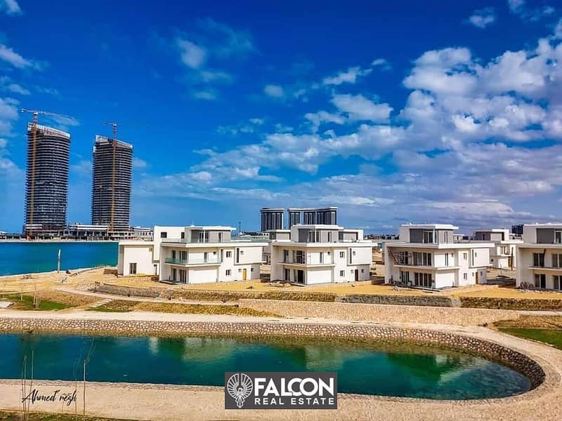 Book now a double view townhouse villa (overlooking the sea and Alamein Towers) in Mazarine, New Alamein. 1