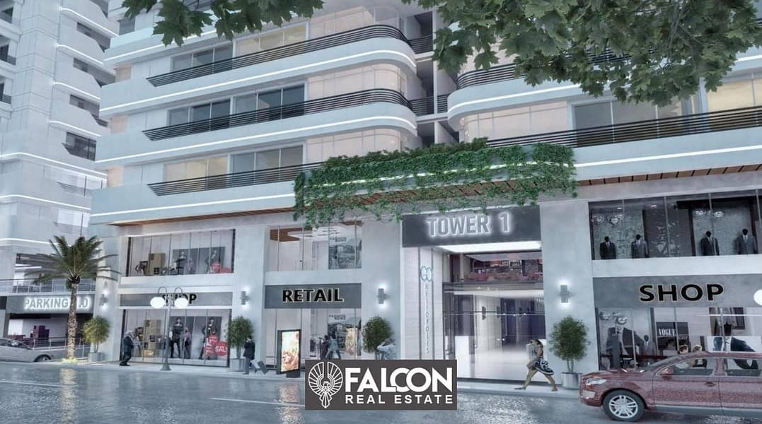 Invest and own a 96 meters store on Nozha main street,with installments over 5 years for sale in Go Heliopolis project 5