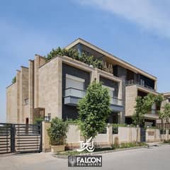 Duplex corner front view on Cairo Airport with 8 years installments for sale in Taj City New Cairo