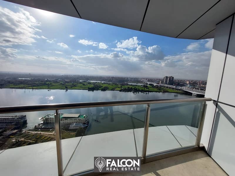 Ready To Move First Row Apartment With Full Nile View, Fully Finished And furnished For Sale With Installments On Maadi Corniche 7