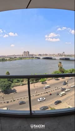 First row apartment with 100%  open Nile view, ready for inspection fully finished and furnished with appliances and air conditioners for sale