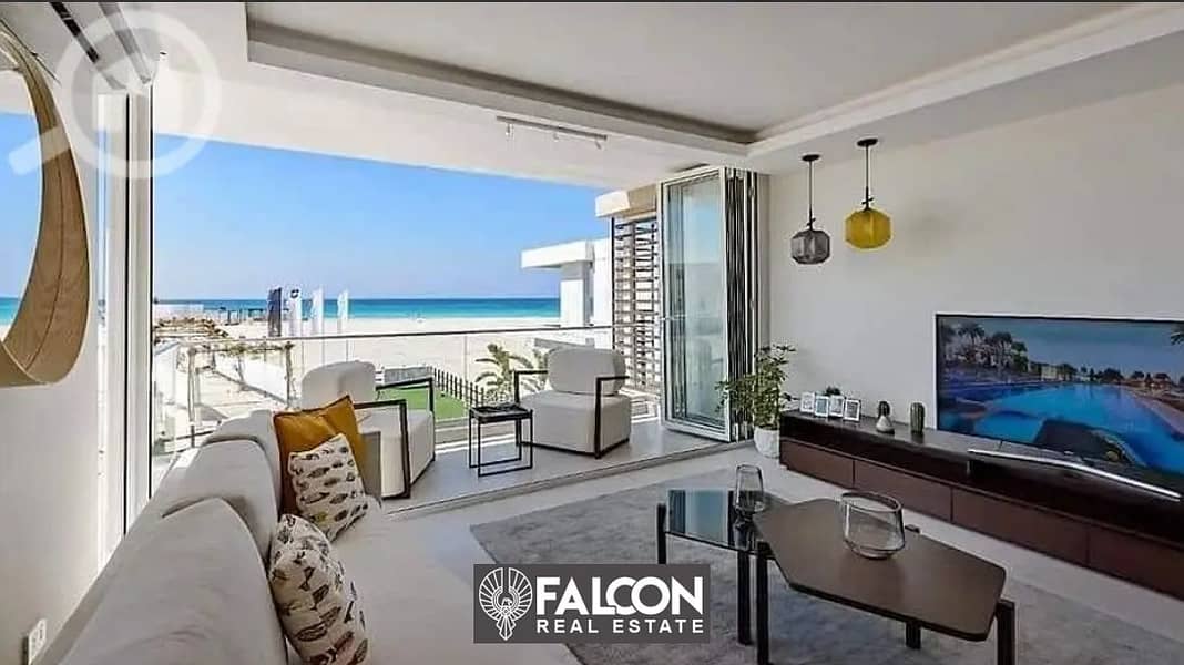 Ready To Move Double View Apartment with full facing north, fully finished for sale with installments in Latin District New Alamein North Coast 3