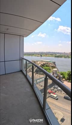 Studio directly on the Nile with the highest investment return directly next to Hilton for sale with installments directly on Maadi Corniche