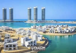 Corner Apartment Next To Alamein Towers, Fully Finished With Instalments For Sale In Mazarine New Alamein City North Coast 0