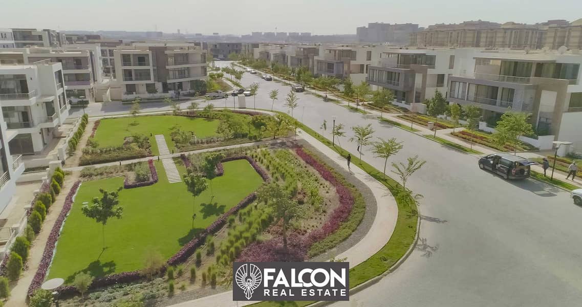 Directly in front of Cairo airport full facing north Apartment with 8 year installments for sale in the last phase of Taj City New Cairo 2