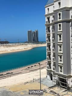 For sale, an apartment of 117 meters, immediate receipt, in the heart of El Alamein, the Latin Quarter, fully finished Full view on Lake El Alamein