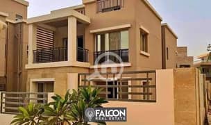 Villa for sale, close receipt, 225 meters, 3 floors, at the lowest price on the market in Taj City Compound, with a down payment and installments over 0