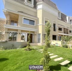 For sale, a standalone villa, 3 floors, with a 42% discount, in front of Madinaty, in Sarai, New Cairo, in installments 0