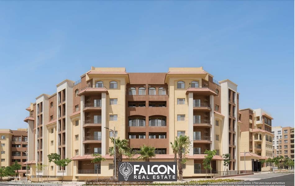 Apartment with 5% down payment, immediate receipt, 169 meters (2 rooms), fully finished, in the Administrative Capital, “Al Maqsad Compound,” in insta 7