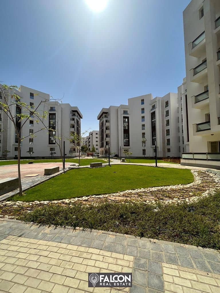 Apartment with 5% down payment, immediate receipt, 169 meters (2 rooms), fully finished, in the Administrative Capital, “Al Maqsad Compound,” in insta 8