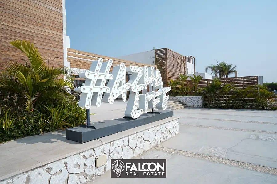 Two-room chalet in a garden with a panoramic view of the lagoon and a 30% discount, fully finished, in Azha Ras El Hekma, North Coast 1