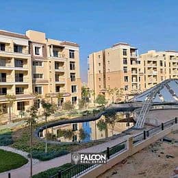 For sale, a double view apartment with a cash discount of only 42% in Sarai Compound from Misr City for Housing and Development 1