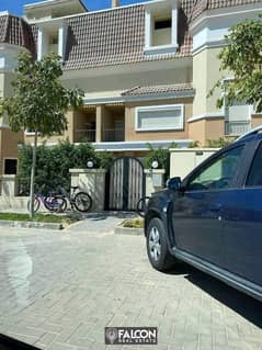 For sale, a townhouse villa, 212 meters, 3 floors, in Sarai, Misr City Housing and Development Company, with the lowest receipt rate and installments 0