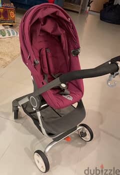 stokke scoot purple stroller- عربة اطفال ستوكي