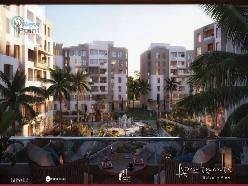 4-room apartment, prime location, for sale in a fully serviced compound, Sur in Sur, directly with Madinaty 6