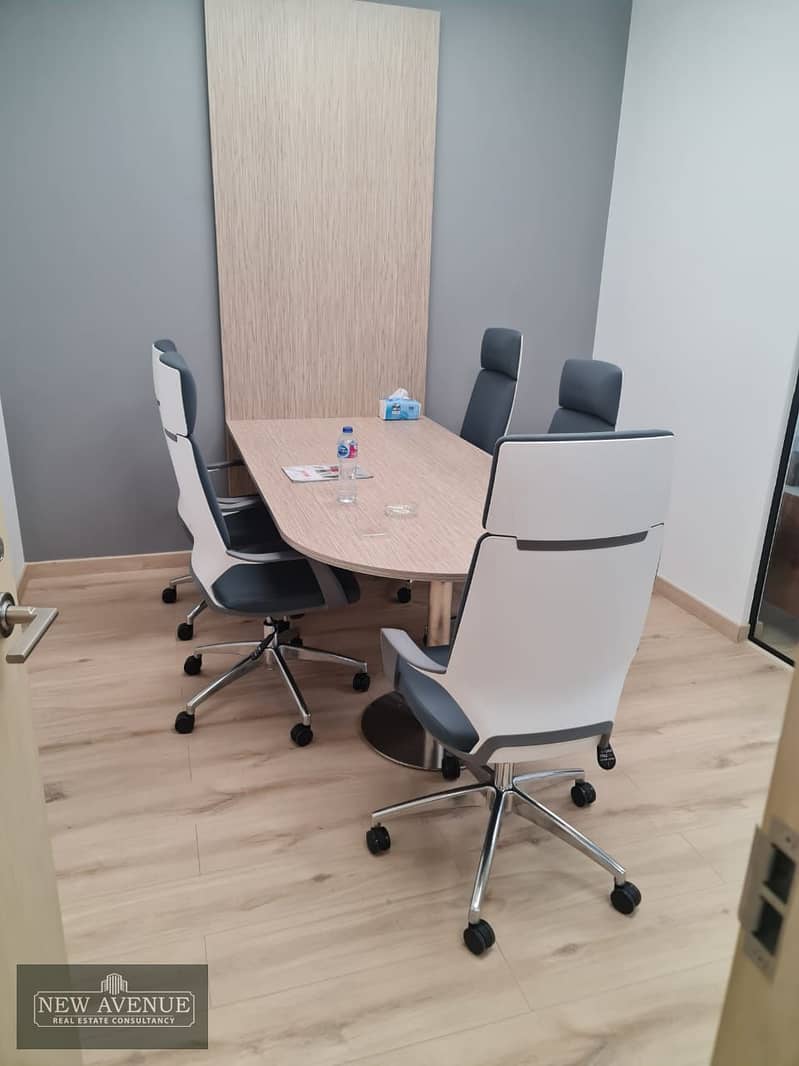 Furnished admin Office for rent in Cairo festival city  5th settlement By Al Futtaim 6