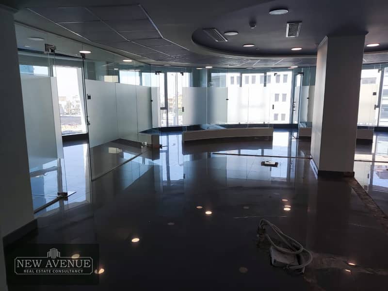 Office for rent 407 sqm at New Cairo  fully Finished 2