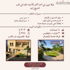 twinhouse for sale in greens - فيلا توين للبيع في كمبوند جريين