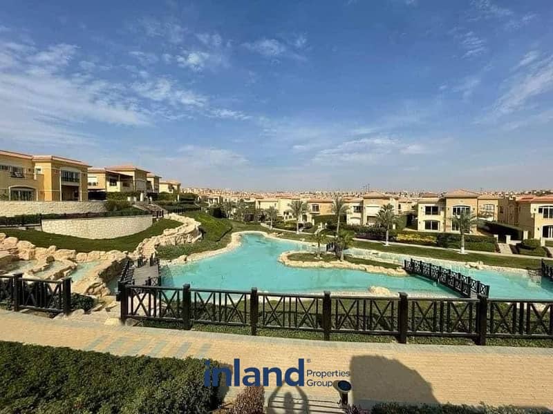 Villa for sale, immediate receipt, in an excellent location in New Cairo, Stone Park, with a landscaped view 1