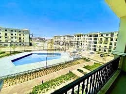 Overlooking  swimming pool, 3-bedroom apartment at Mvida , ready for delivery now , there are installments 3