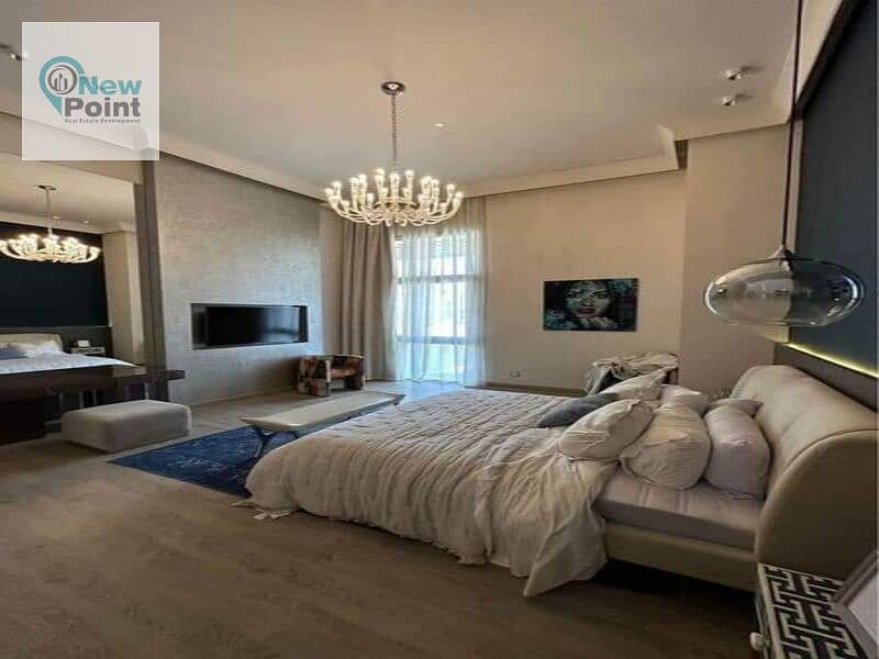 A fully finished apartment in the heart of New Cairo with a 30% discount and the rest in convenient installments, Rosail City 1