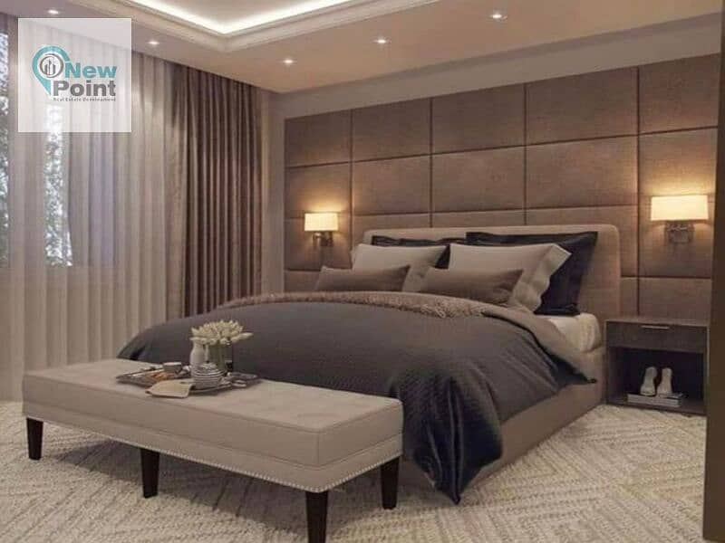 A fully finished apartment in the heart of New Cairo with a 30% discount and the rest in convenient installments, Rosail City 5