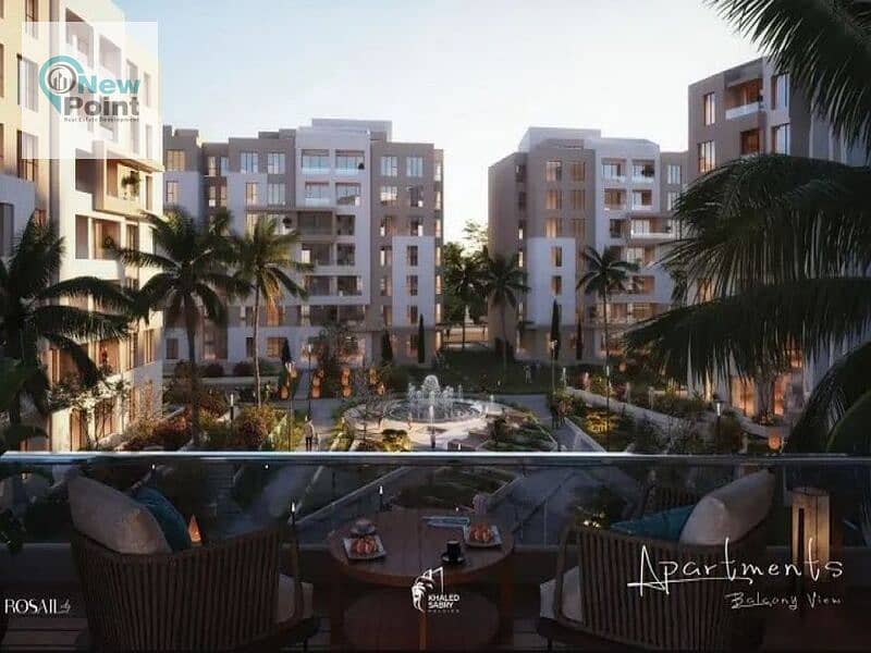 A fully finished apartment in the heart of New Cairo with a 30% discount and the rest in convenient installments, Rosail City 7