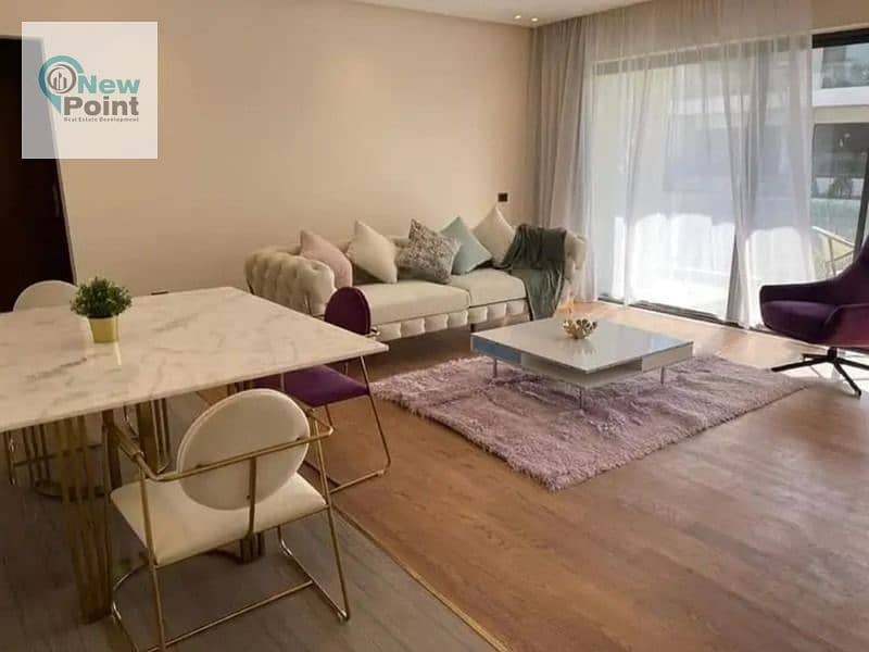 A fully finished apartment in the heart of New Cairo with a 30% discount and the rest in convenient installments, Rosail City 8