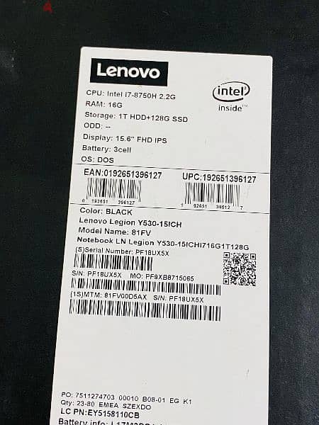 Lenovo legion Y530 4