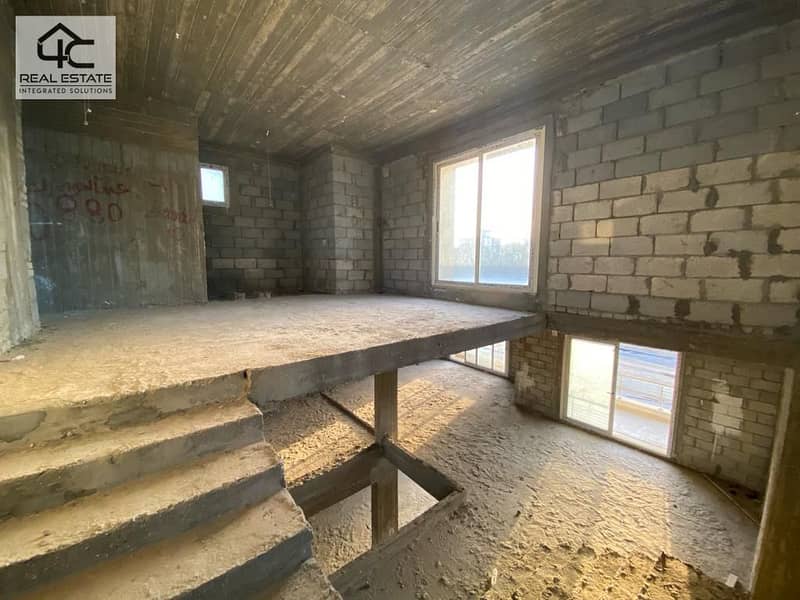 Stand alone villa for sale, semi-finished, in Cairo Festival City, 420 sqm, 5 rooms, 5 bathrooms, view, landscape, distinctive location, lowest price 2