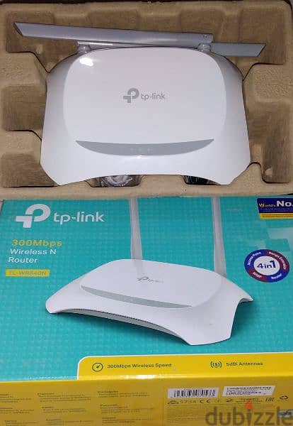 جهاز TP-Link نقطة وصول TL-WR840N جهاز توجيه لاسلكي بسرعة300 MB / ثانية 4