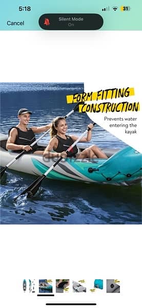 Bestway inflatable kayak 1