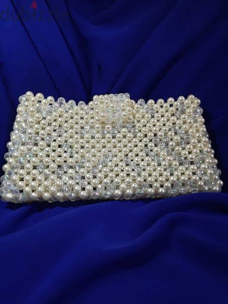 pearly wedding clutch 1