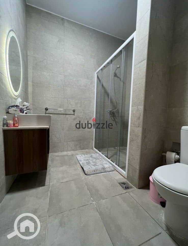 studio 100 m with garden fully furnished for rent in El marassem compound 7