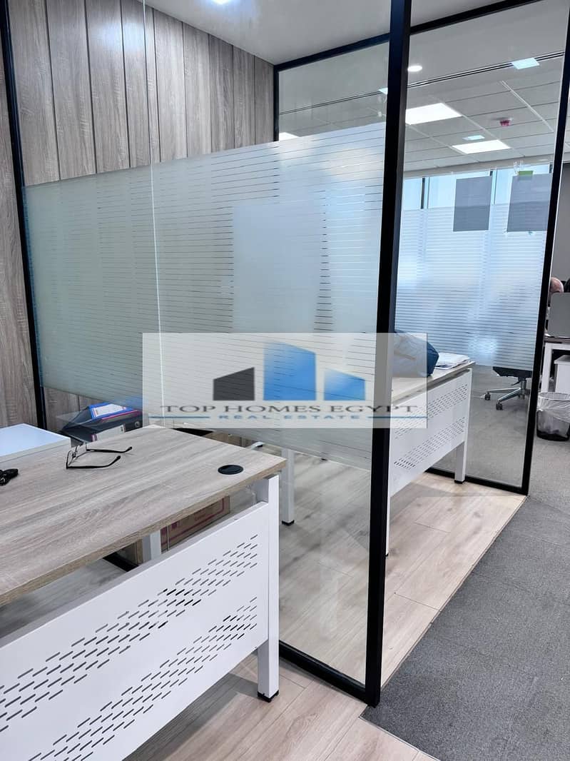 Office for Sale 154 SQM finished with ACs in Cairo Festival City / مكتب إداري في كايرو فيستيفال سيتي للبيع 154 متر متشطب بالتكييفات 3