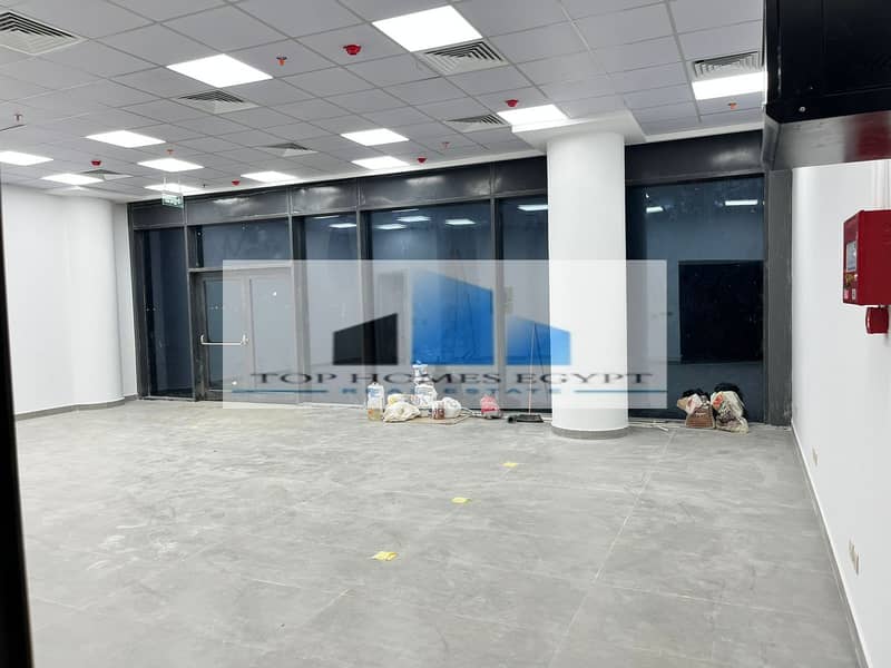 Office for rent fully finished with ACs in Sodic Eastown EDNC - 5th settlement / مكتب إداري للإيجار متشطب بالتكييفات في سوديك ايستاون EDNC 1