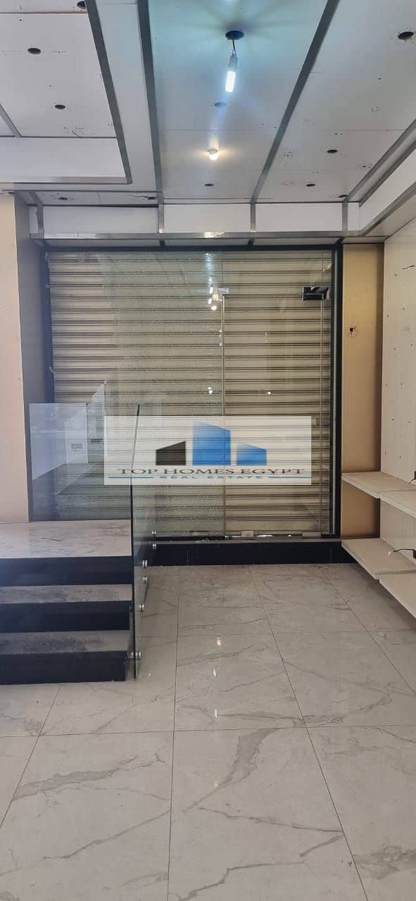 Commercail Shop for Rent 120 SQM fully finished a prime location in El-Thawra St 8