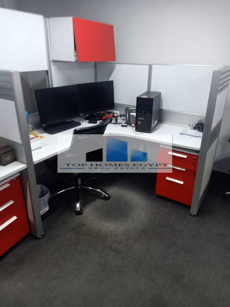 Admin office for rent 3000 SQM finished with ACs in South 90th / مقر إداري للإيجار متشطيب بالتكييفات علي التسعين الجنوبي 6