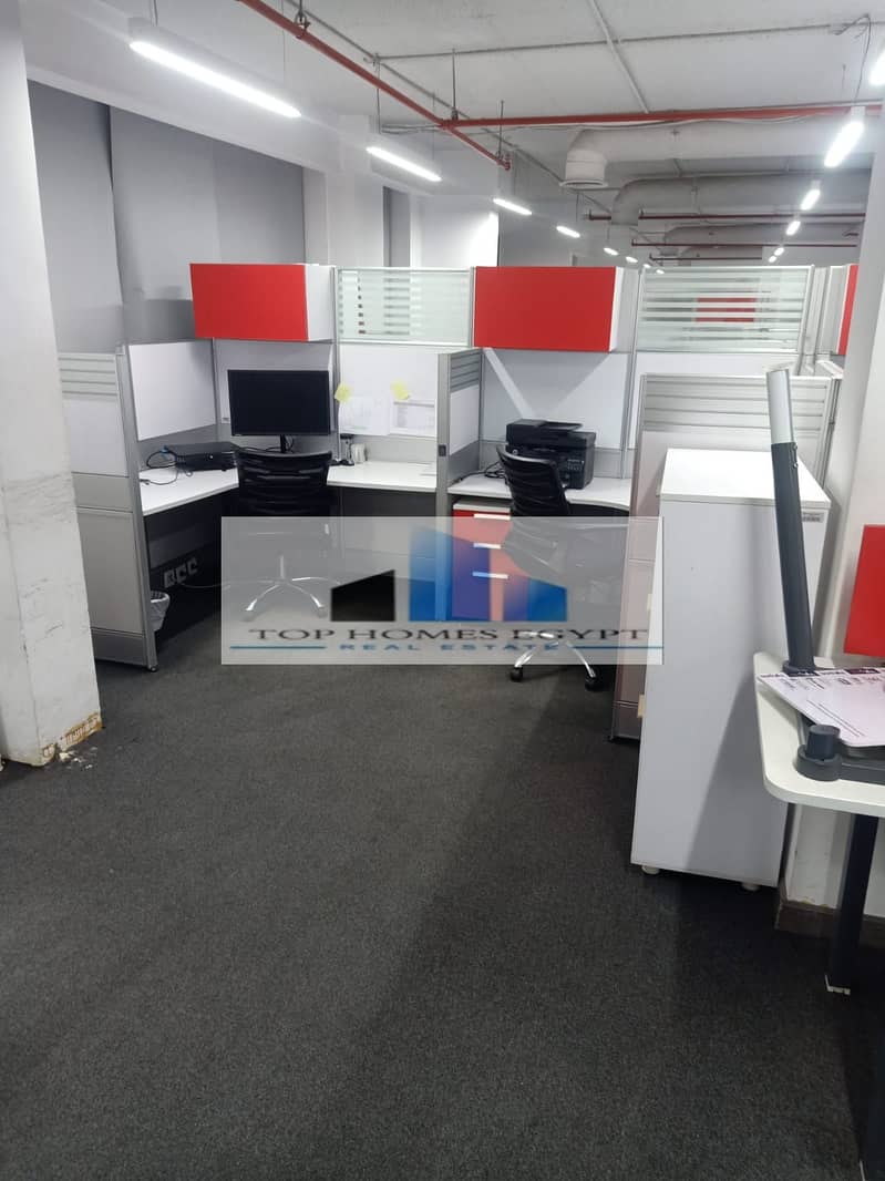 Admin office for rent 3000 SQM finished with ACs in South 90th / مقر إداري للإيجار متشطيب بالتكييفات علي التسعين الجنوبي 7