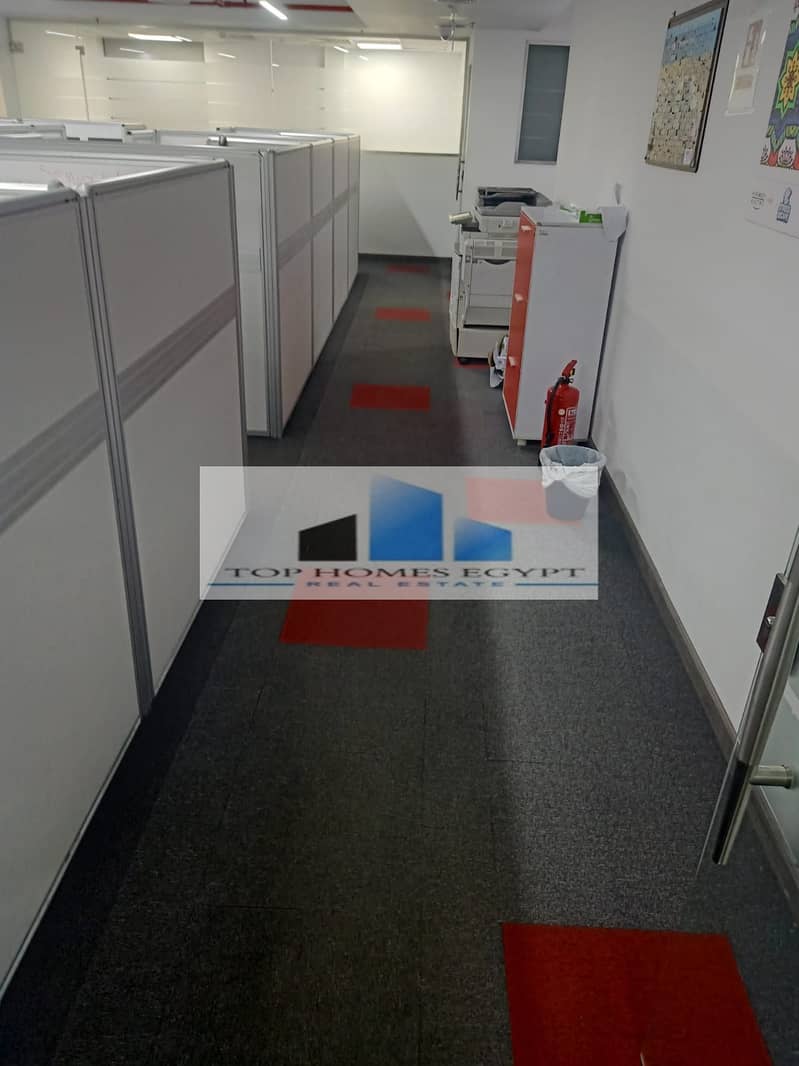 Admin office for rent 3000 SQM finished with ACs in South 90th / مقر إداري للإيجار متشطيب بالتكييفات علي التسعين الجنوبي 11