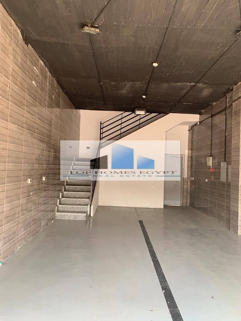 Commercial duplex shop store for rent 120 sqm fnished / ACs in Madinaty /محل تجاري دوبلكس للإيجار متشطب بالتكييفات في مدينتي يصلح لنشاط عربيات 2