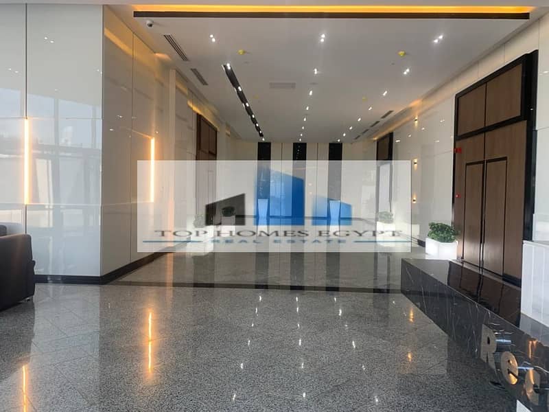 Office for rent 360 SQM finished with ACs in 5th Settlement /مكتب إداري للإيجار بموقع مميز في التجمع الخامس دقيقة من الداون تاون و كايرو فيستفال سيتي 1