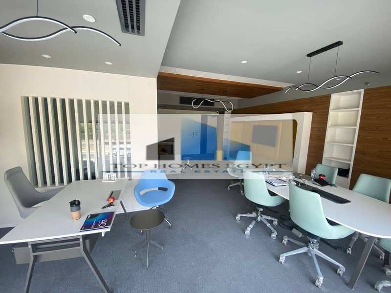 Furnished Office for rent 84 SQM in Azad New Cairo / مكتب إداري مفروش للإيجار في ازاد التجمع الخامس 3