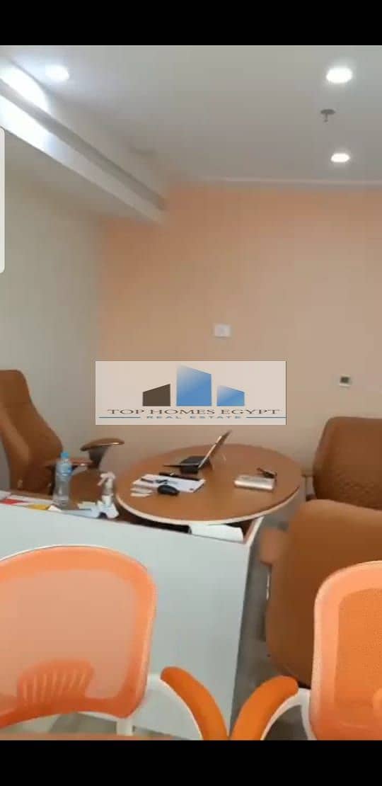 Office space for rent 60 sqm fully finished with ACs direct on North 90th / مكتب ادارى للايجار تشطيب كامل بالتكييفات علي التسعين الشمالى مباشرة 1